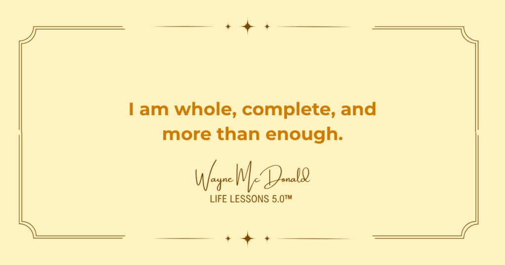 I Am More than Enough