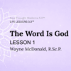 The Word Is God LESSON 1 The Word Is God PDF