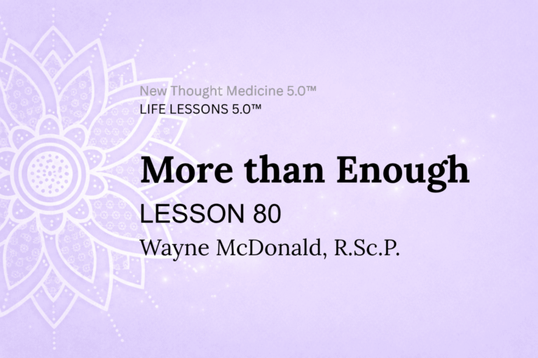 LIFE LESSON 80 I Am More than Enough