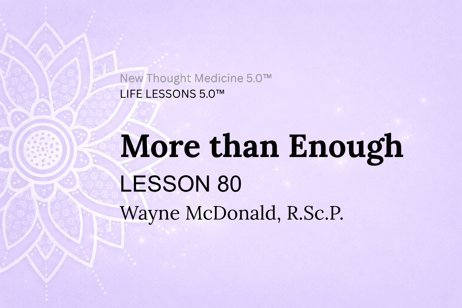 LESSON 80 I Am More than Enough PDF