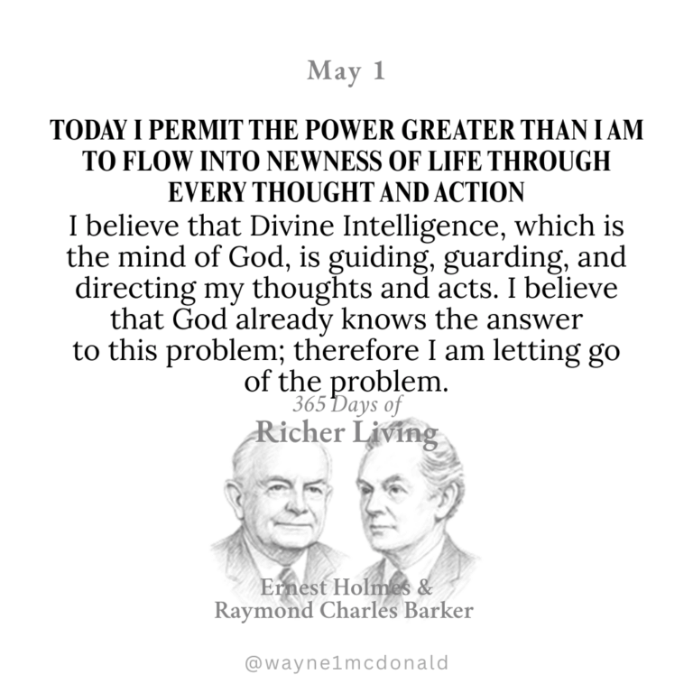 365 Days of Richer Living-I PERMIT THE POWER GREATER THAN I AM TO FLOW INTO NEWNESS
