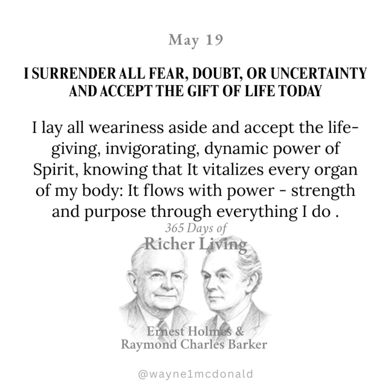 365 Days of Richer Living-I SURRENDER ALL FEAR, DOUBT, OR UNCERTAINTY
