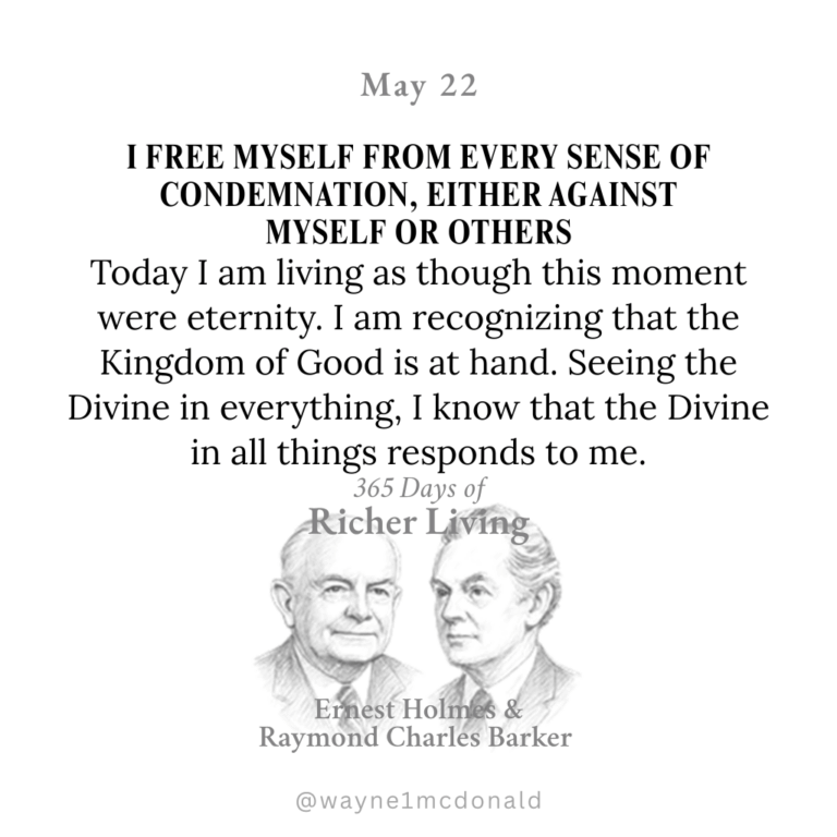 365 Days of Richer Living-I FREE MYSELF FROM EVERY SENSE OF CONDEMNATION