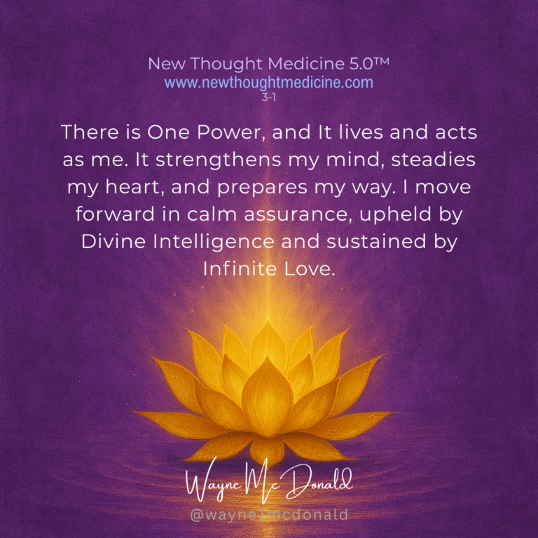 New Thought Medicine-I STAND IN DIVINE POWER