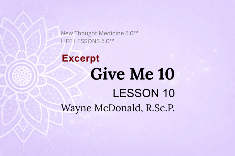 Excerpt LIFE LESSON 010 Give Me 10