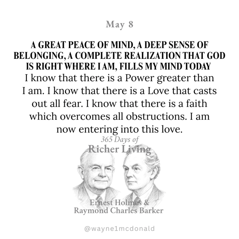 365 Days of Richer Living-A GREAT PEACE OF MIND