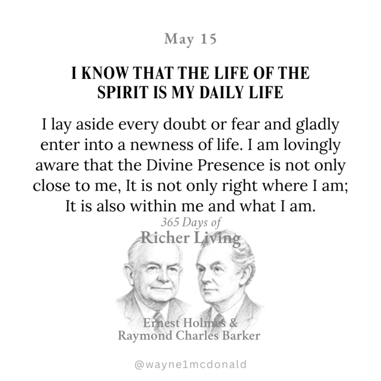365 Days of Richer Living-THE LIFE OF THE SPIRIT IS MY DAILY LIFE