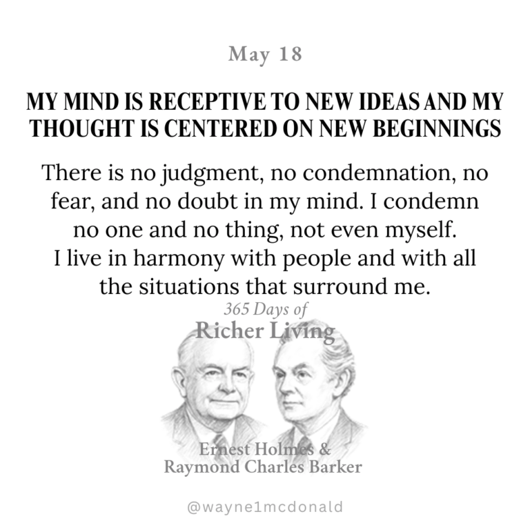 365 Days of Richer Living-MY MIND IS RECEPTIVE TO NEW IDEAS