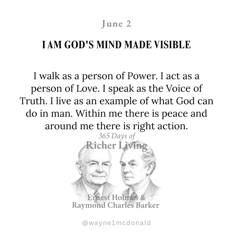 365 Days of Richer Living-I AM GOD’S MIND MADE VISIBLE