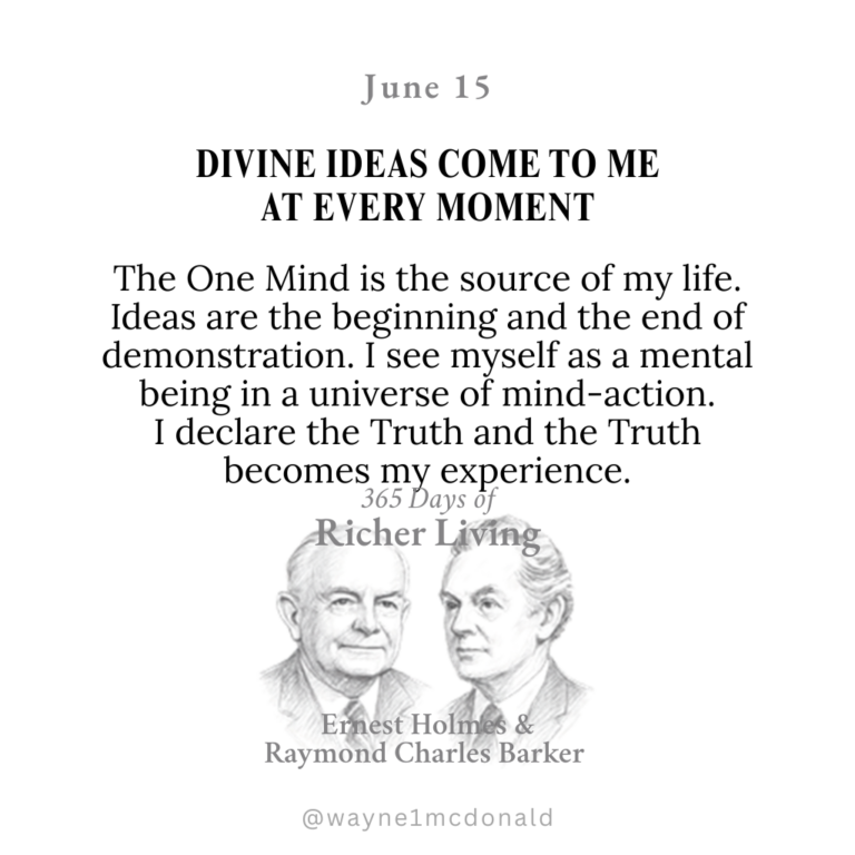 365 Days of Richer Living-DIVINE IDEAS COME TO ME AT EVERY MOMENT