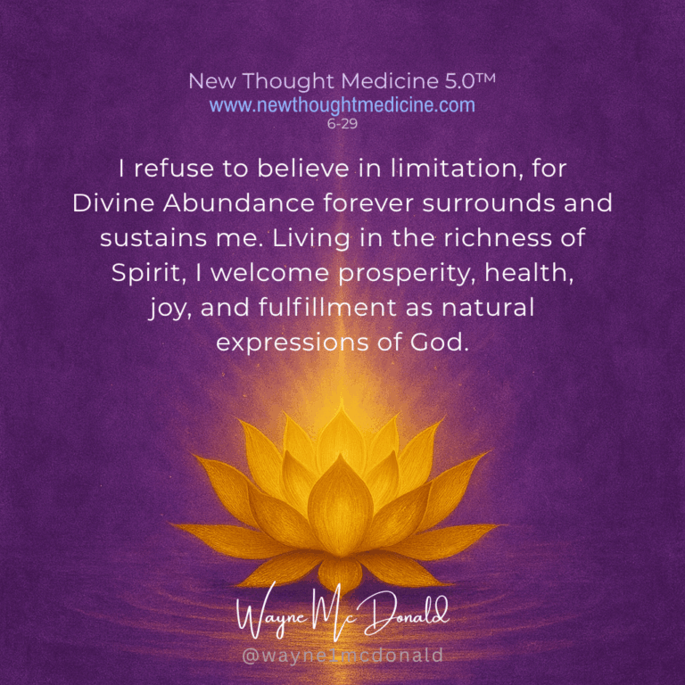 New Thought Medicine-I REFUSE TO BELIEVE IN LIMITATION