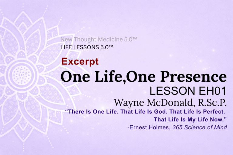 Excerpt LIFE LESSON EH01 One Life, One Presence