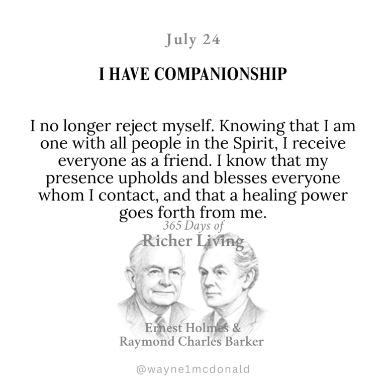 I HAVE COMPANIONSHIP