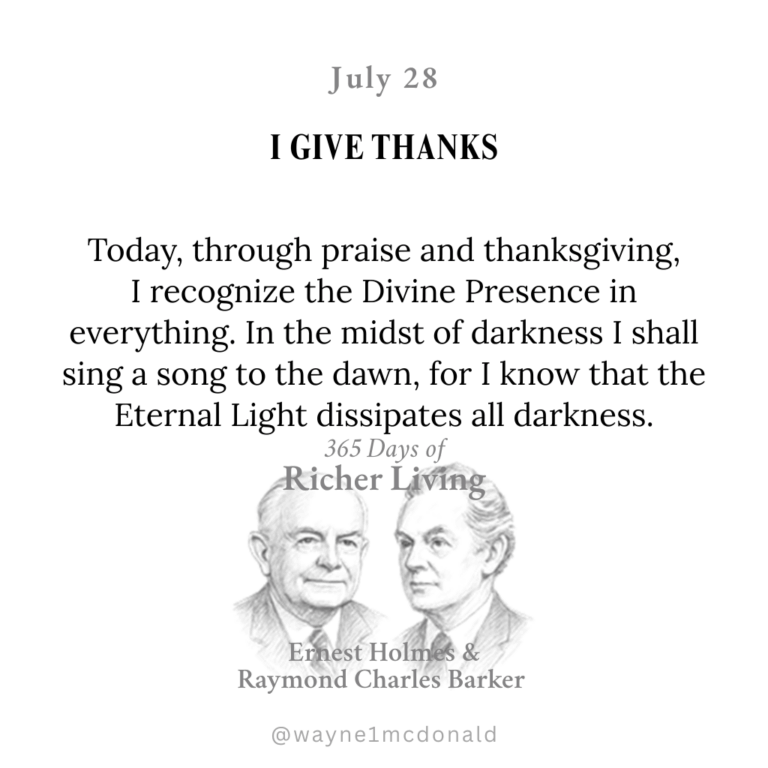 I GIVE THANKS