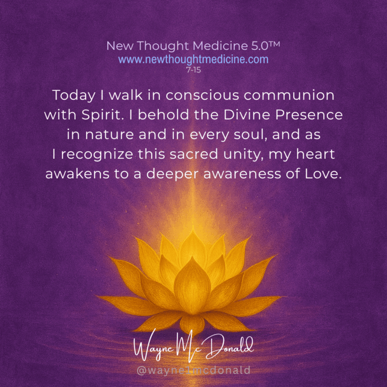 I WALK IN CONSCIOUS COMMUNION