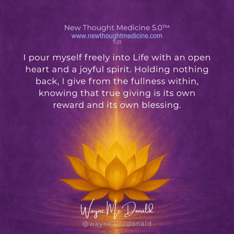 I GIVE FROM THE FULLNESS WITHIN