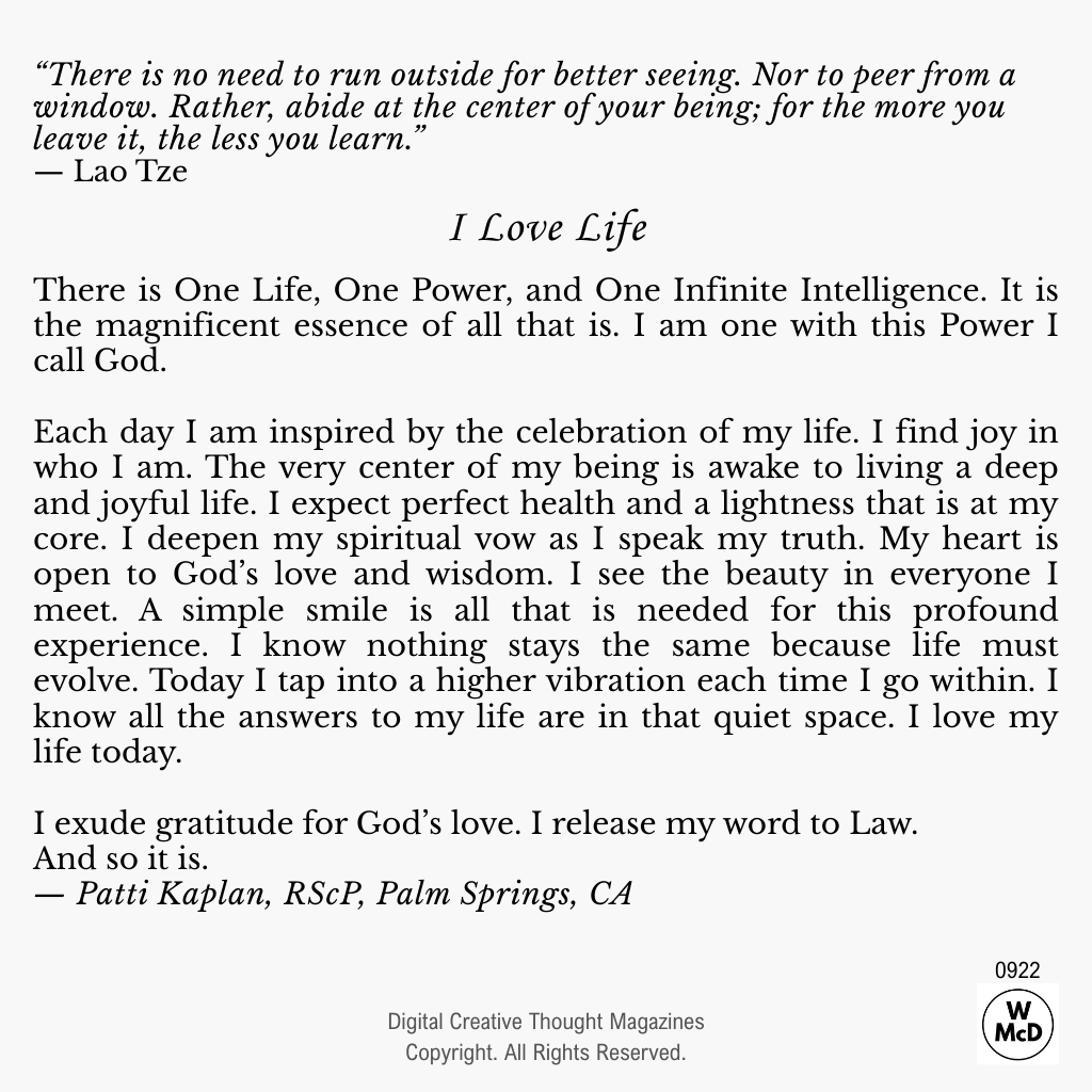Living a deep and joyful life