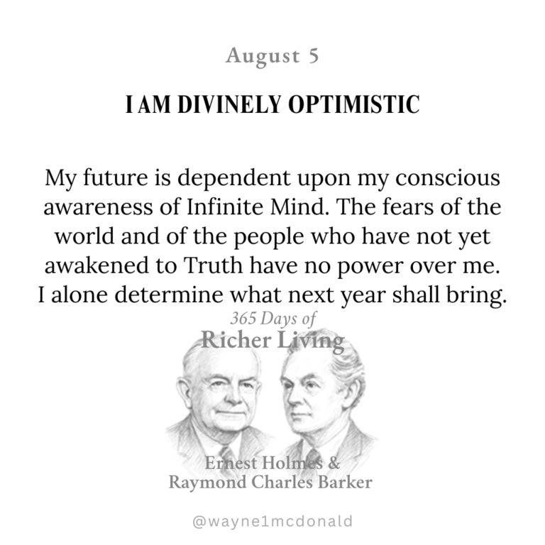 I AM DIVINELY OPTIMISTIC: 365 Richer Living Ernest Holmes