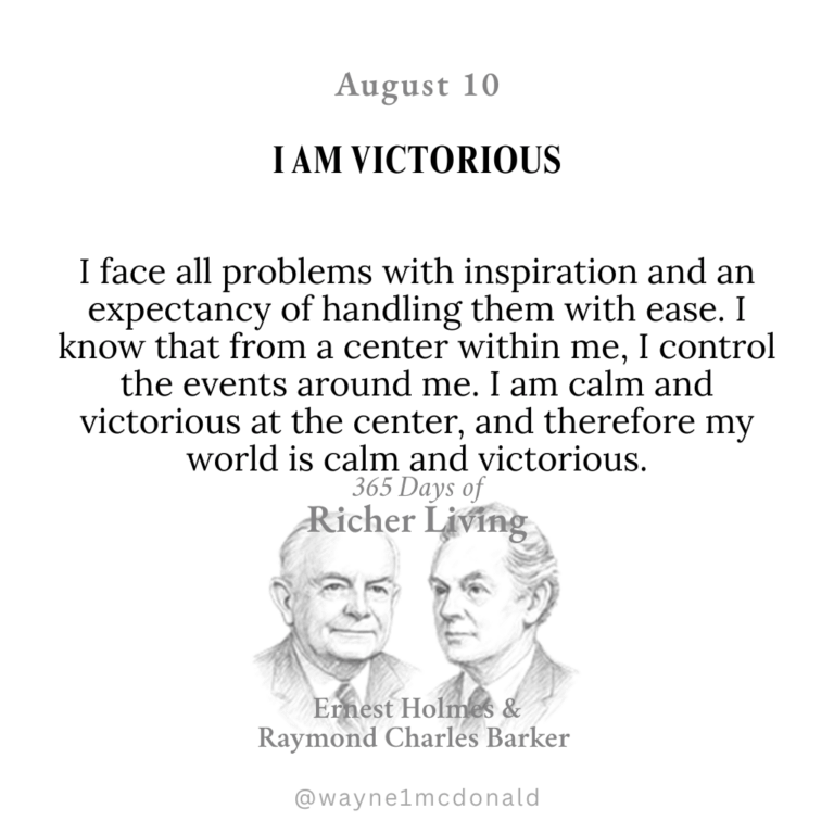 I AM VICTORIOUS: 365 Richer Living Ernest Holmes