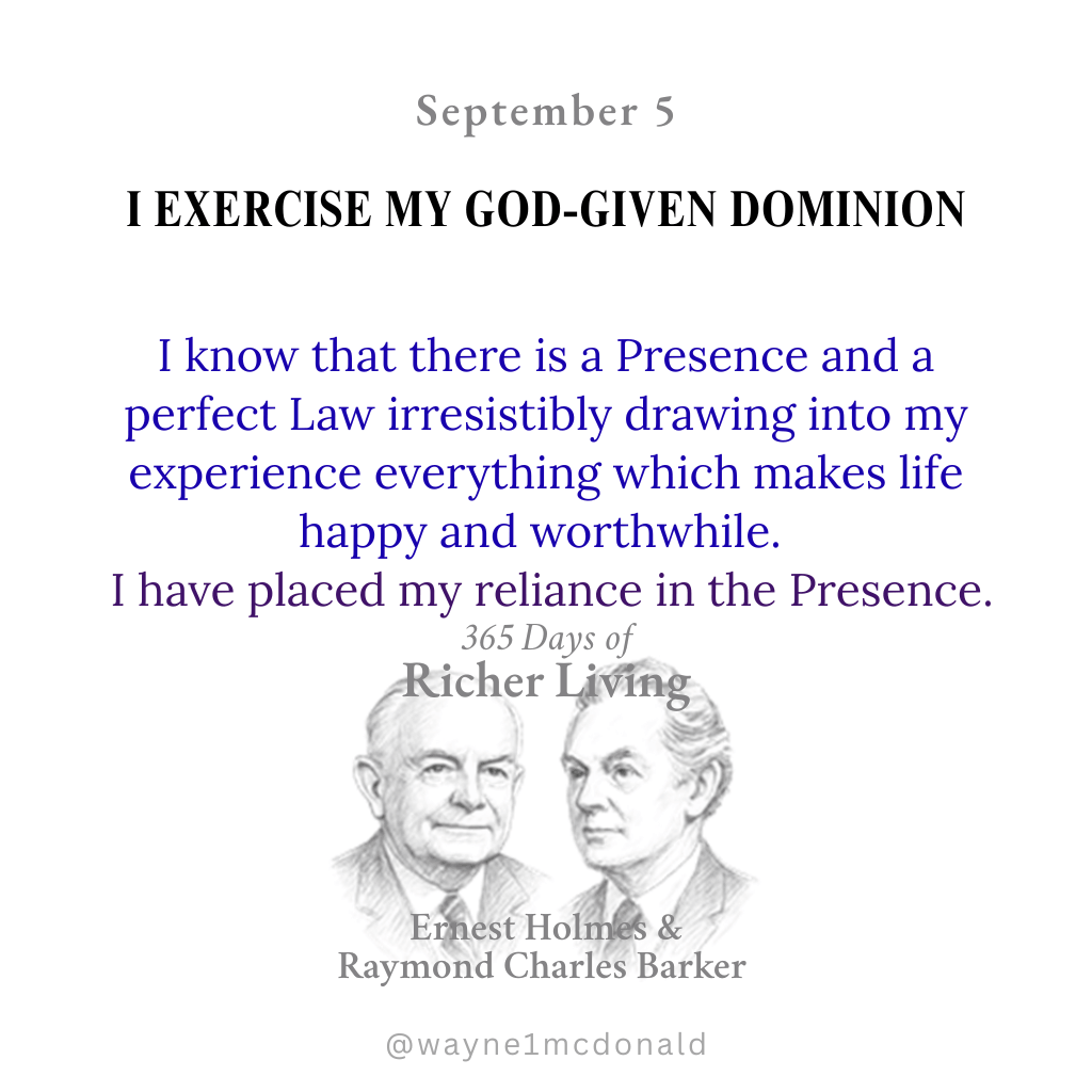 I EXERCISE MY GOD-GIVEN DOMINION