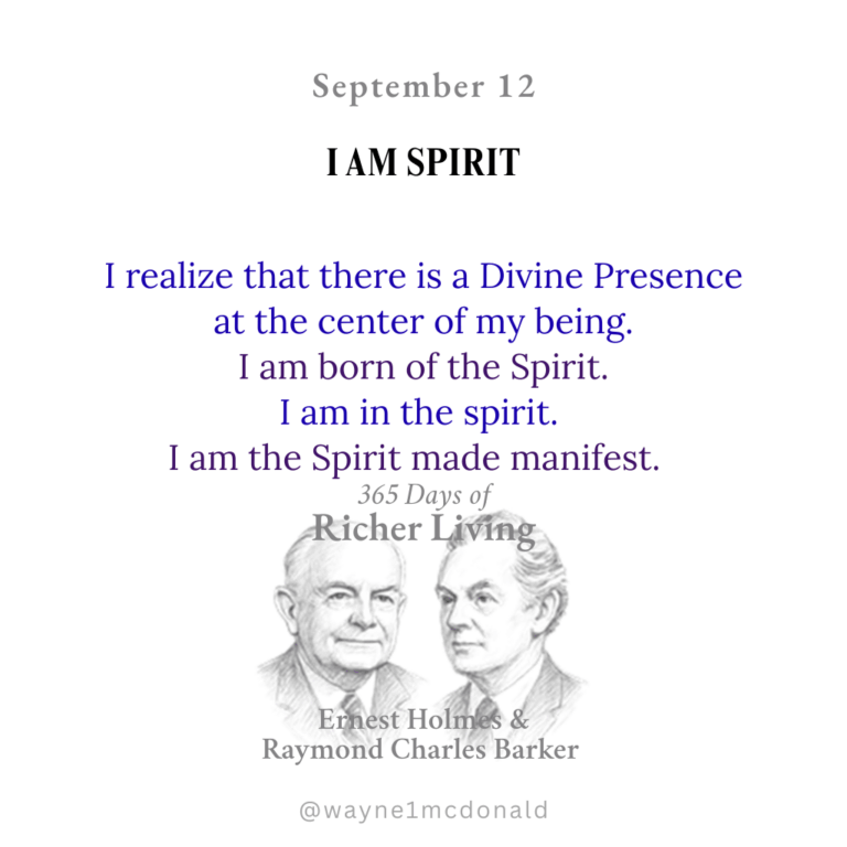 I AM BORN OF THE SPIRIT: 365 Richer Living Ernest Holmes