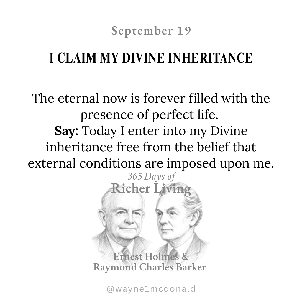 I CLAIM MY DIVINE INHERITANCE