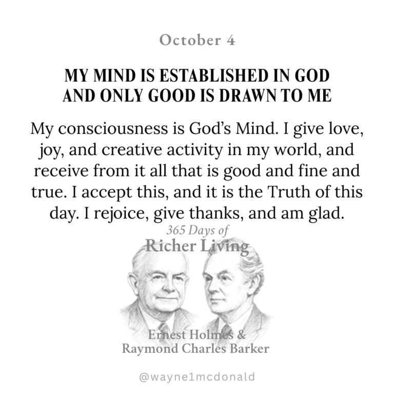 MY MIND IS ESTABLISHED IN GOD: 365 Richer Living Ernest Holmes
