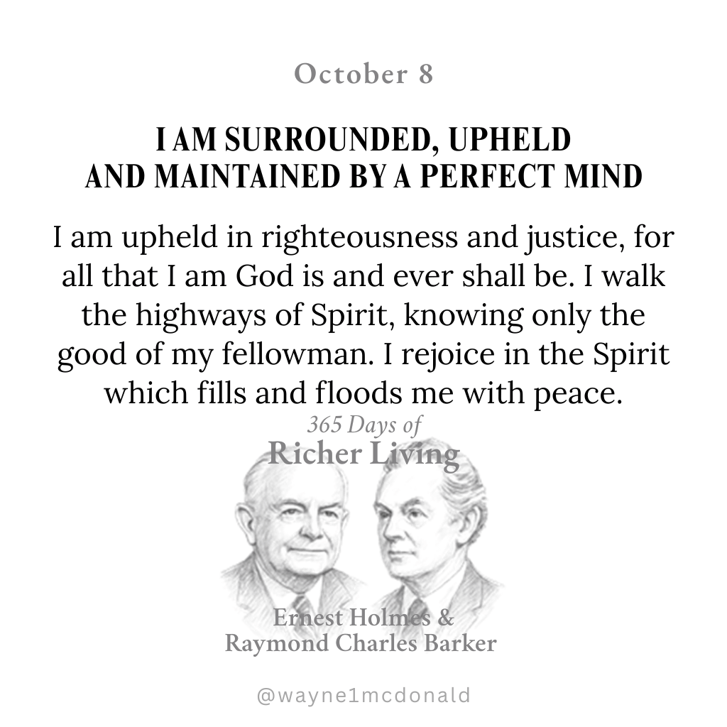 I AM UPHELD BY PERFECT MIND