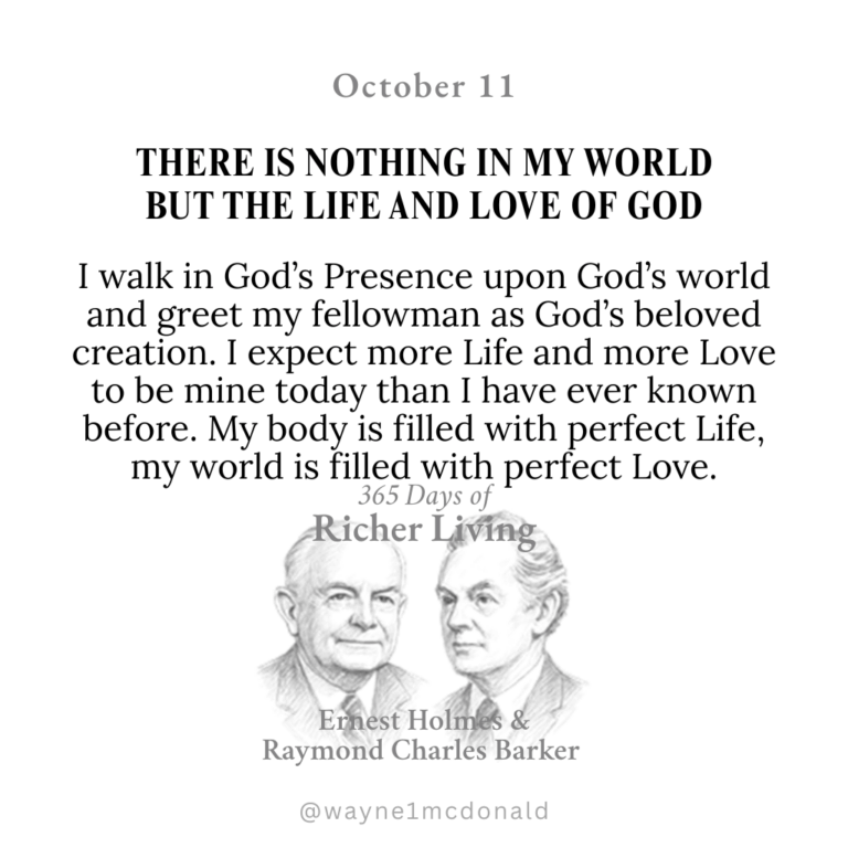 THE LIFE AND LOVE OF GOD: 365 Richer Living Ernest Holmes