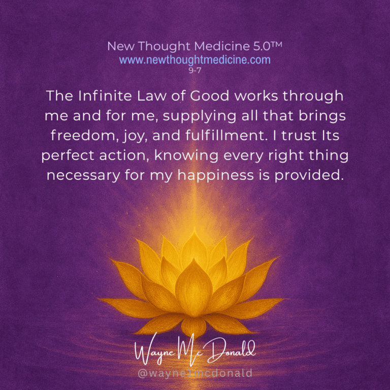 THE LAW OF GOOD WORKS THROUGH ME: New Thought Medicine