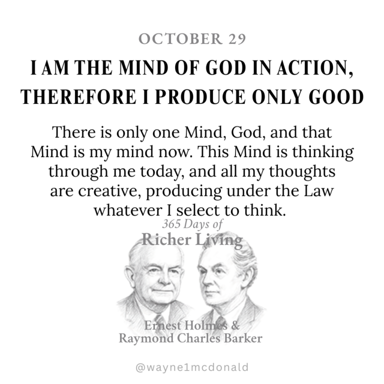 I AM THE MIND OF GOD: Ernest Holmes 365 Richer Living