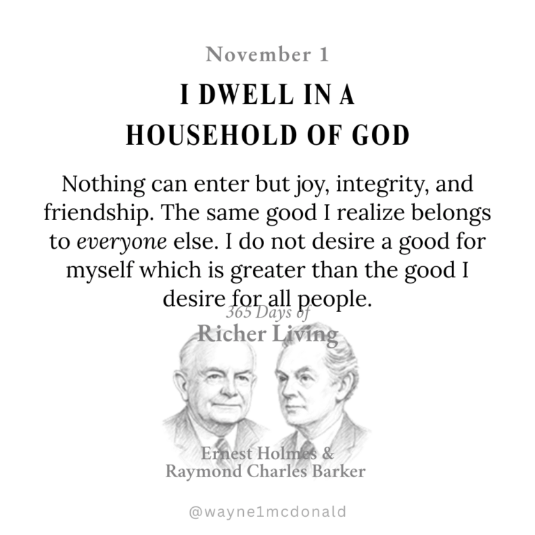 HOUSEHOLD OF GOD: Ernest Holmes 365 Richer Living
