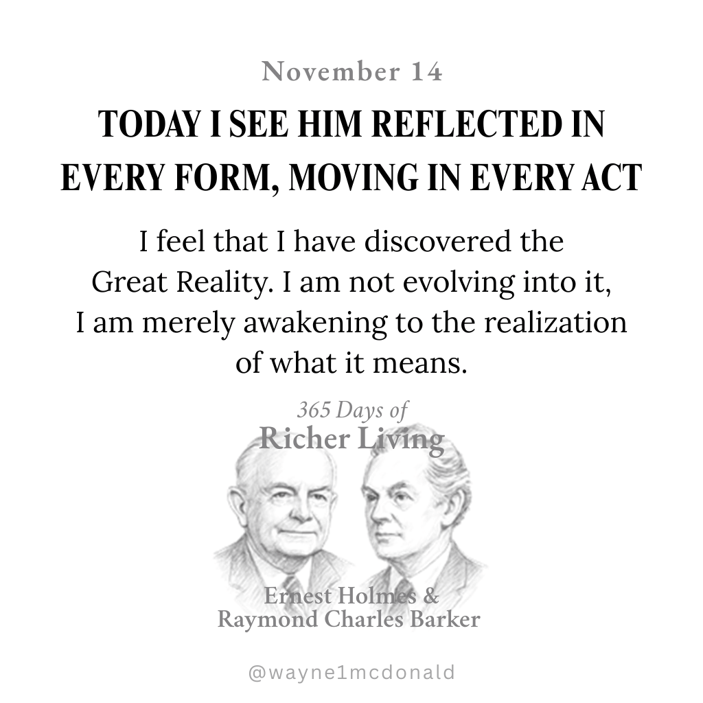 I SEE HIM REFLECTED 